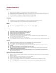 Chapter Summary Menstruation The menstrual cycle is regulated by