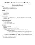 District Core Assessments Review: Decades of Change Laws: G.I.