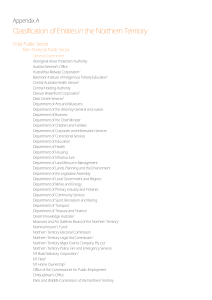 Appendices - NT Treasury