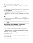 Virtual Lab: Determining the Formula of a Hydrate handout