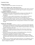 Community Ecology - KFUPM Faculty List