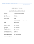 specifications quinidine sulfate dihydrate