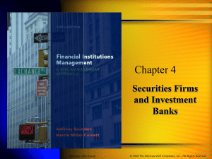 Securities Firms and Investment Banks