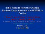 Initial Results from the Chandra Shallow X