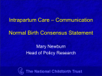 Intrapartum Care Communication