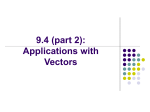 8-1: Geometric Vectors