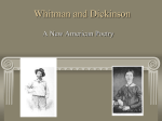 Whitman and Dickinson