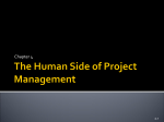 The Human Side of Project Management