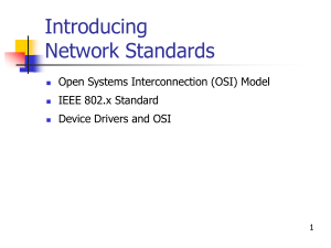 Introducing Network Standards