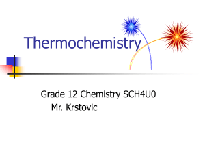 Thermochemistry