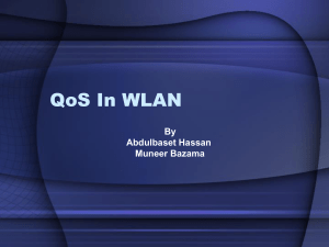 Tutorial on QoS In WLAN