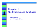 File Systems and Databases - Department of Computer Science