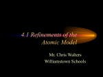 4.1 Refinements of the Atomic Model