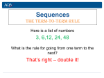 Sequences