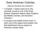 New England Colonies