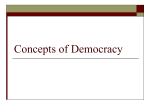 Concepts of Democracy