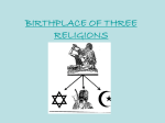 birthplace of three religions