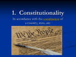 1. Constitutionality