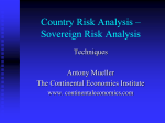 Country Risk Analysis – Sovereign Risk Analysis