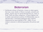 Bioterrorism