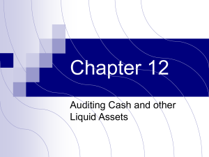 Cash and other liquid assets