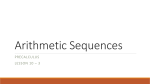 Arithmetic Sequences