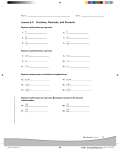 Lesson 6.2 Fractions, Decimals, and Percents