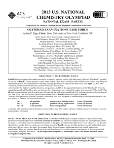 2013 us national chemistry olympiad