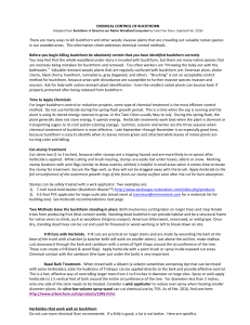 chemical control of buckthorn