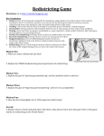 The Redistricting Game Worksheet