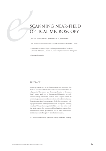 SCANNING NEAR-FIELD OPTICAL MICROSCOPY