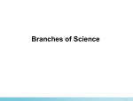 Branches of Science