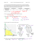 Algebra 2 300 Section 3.4: Linear Programming Notes: Day #3