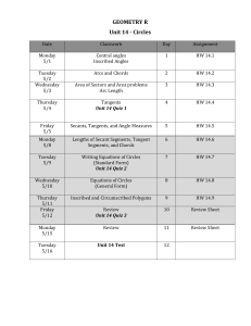 GEOMETRY R Unit 14