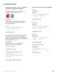 Determine whether the events are independent or dependent. Then