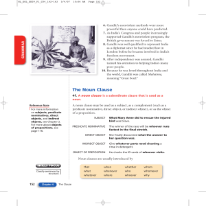 The Noun Clause