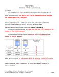 PROPERTIES intensive, extensive and chemical define physical