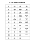 Fundations™ Trick Word List (100)