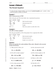 Lesson 4 Reteach The Percent Equation