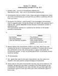 Section 7.2 – Meiosis Understanding Concepts #1