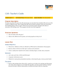 Teacher`s Guide Cells