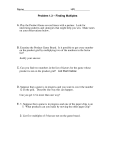 Problem 1.3 – Finding Multiples A. Play the Product Game several