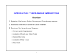 INTRODUCTION: TUMOR-IMMUNE INTERACTIONS Overview