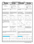 Weekly Homework Sheet - Mrs. Powell`s Third Grade