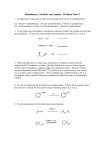 Haloalkanes, Alcohols and Amines. Problem Sheet 1