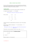 simultaneous equations - Working on Maths in English