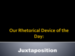 Juxtaposition powerpoint