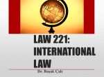 What is international law?