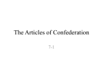 The Articles of Confederation