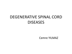 Spinal stenosis